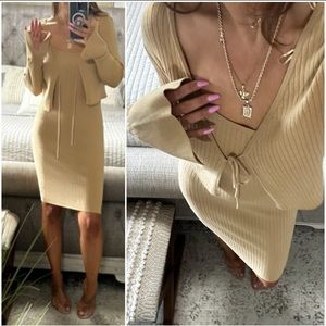 New🩷Stunning Ribbed ANTHRO CARDI/DRESS